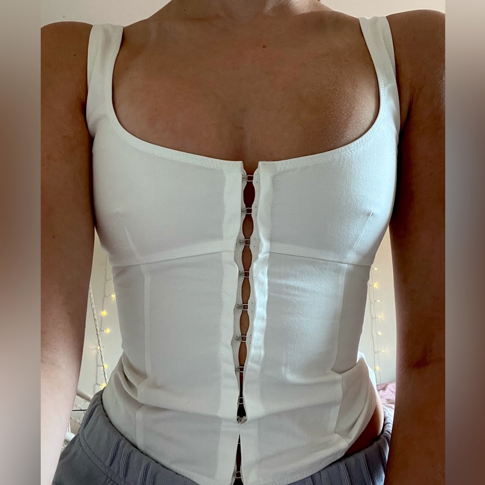 White Fox Only Forever Crop Top